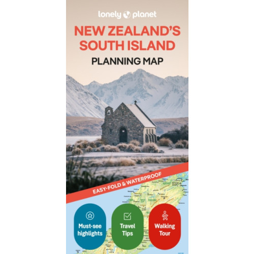 Lonely Planet Global Limited Lonely Planet New Zealand's South Island Planning Map