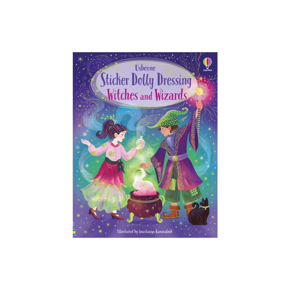 Produktbild för Sticker Dolly Dressing Witches and Wizards (häftad, eng)