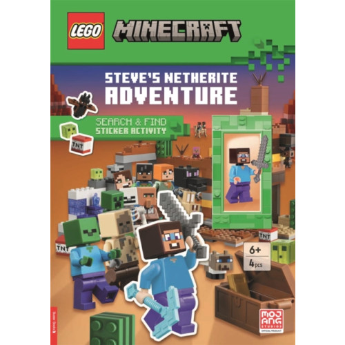 Michael O'Mara Books Ltd LEGO® Minecraft™: Steve’s Netherite Adventure Search & Find Sticker Activity (with Steve minifigure and sword) (häftad, eng)