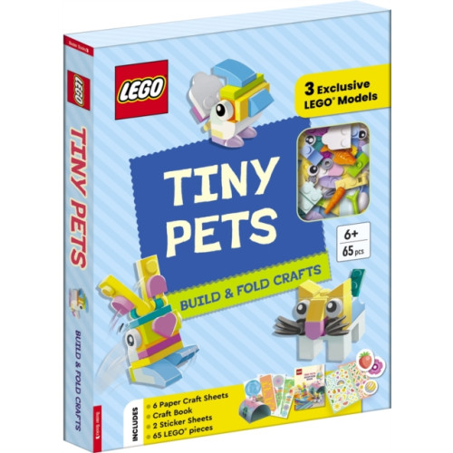 Michael O'Mara Books Ltd LEGO®  Books. Tiny Pets: Build and Fold Crafts (with 3 exclusive models, 65 pieces, craft book, craft sheets and stickers) (inbunden, eng)