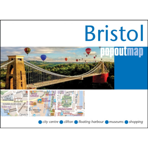Heartwood Publishing Bristol PopOut Map - pocket size, pop up map of Bristol city centre