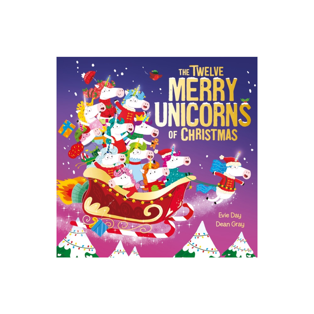 Produktbild för The Twelve Merry Unicorns of Christmas (häftad, eng)
