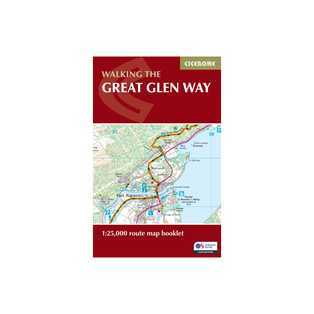 Produktbild för Walking the Great Glen Way Map Booklet (häftad, eng)