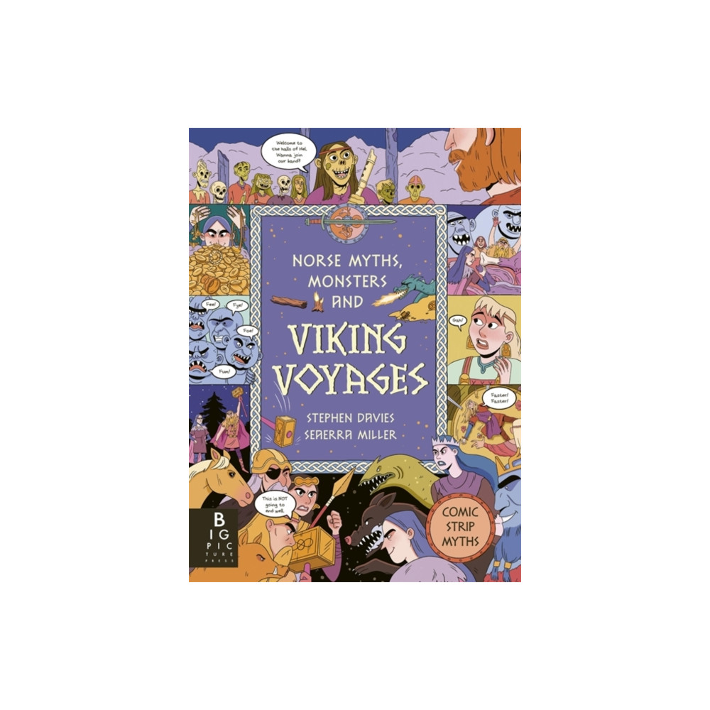 Produktbild för Comic Strip Myths: Norse Myths, Monsters and Viking Voyages (inbunden, eng)