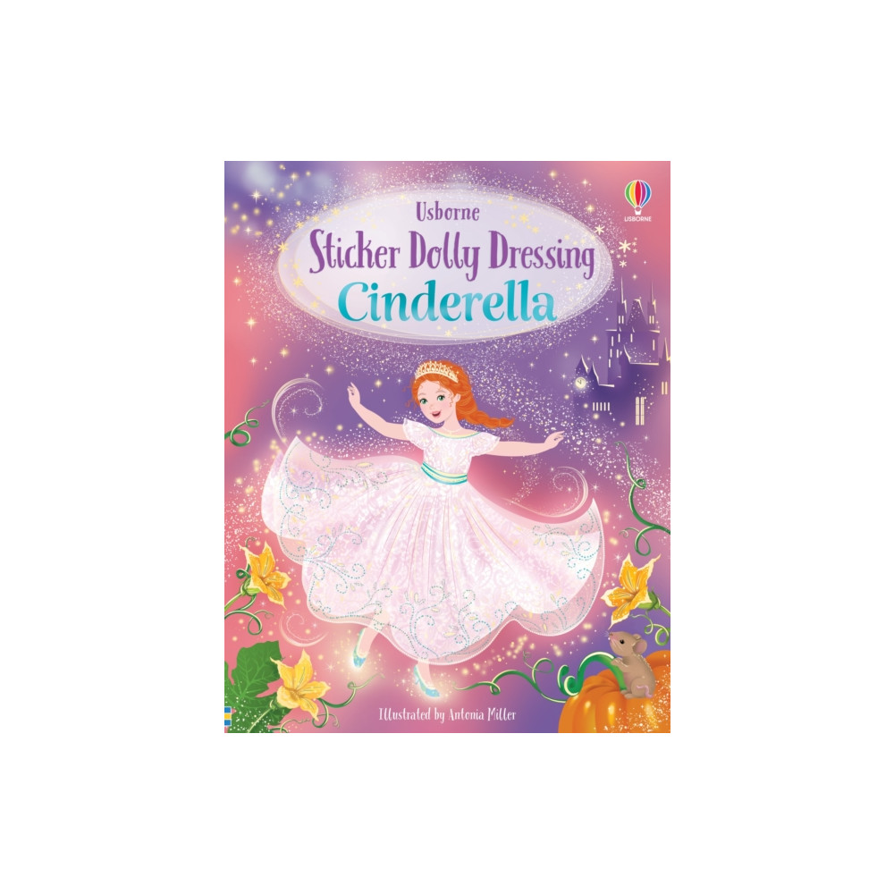 Produktbild för Sticker Dolly Dressing Cinderella (häftad, eng)
