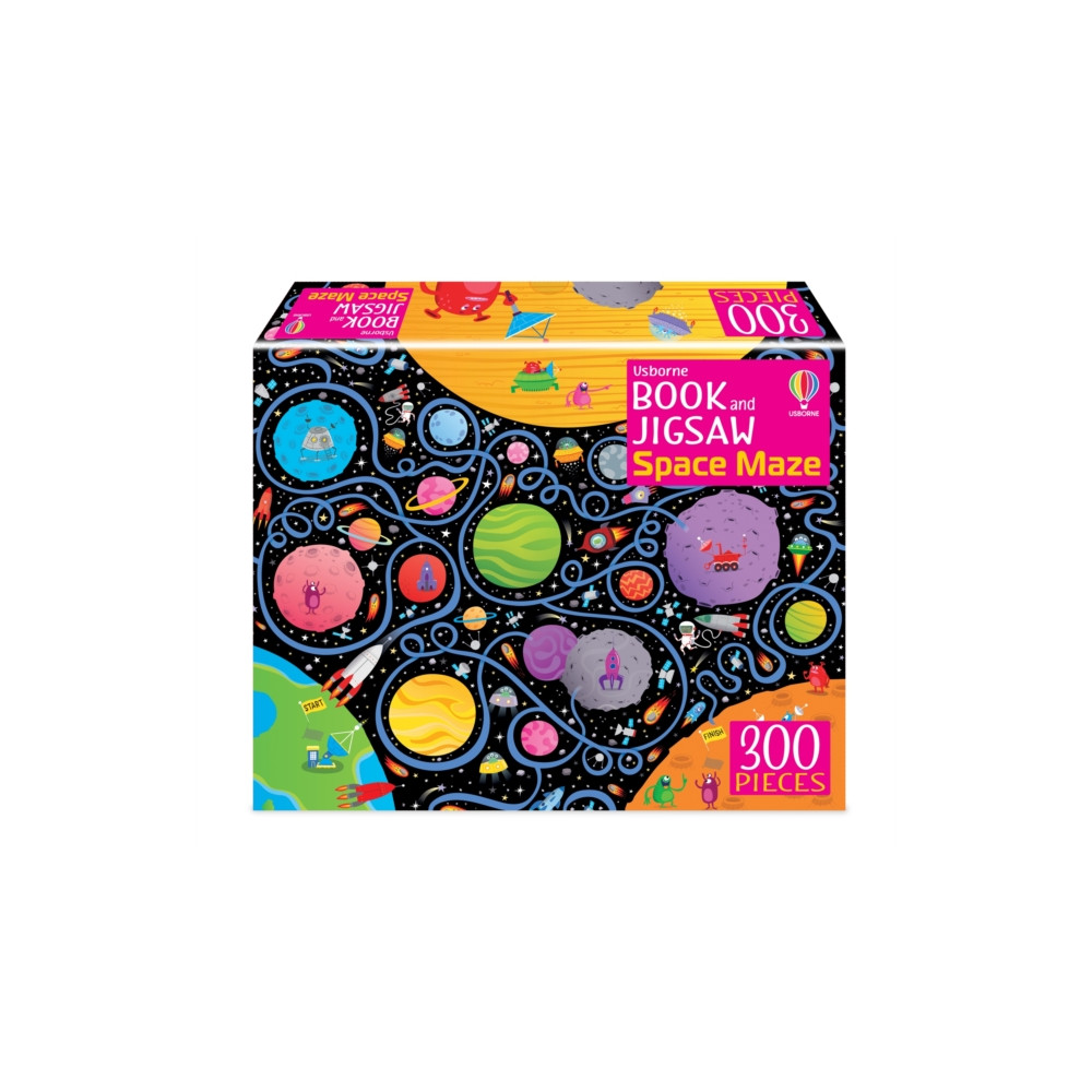 Produktbild för Usborne Book and Jigsaw Space Maze (häftad, eng)