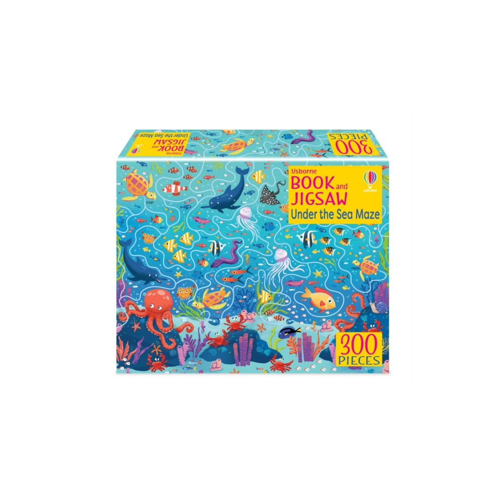 Produktbild för Usborne Book and Jigsaw Under the Sea Maze (häftad, eng)