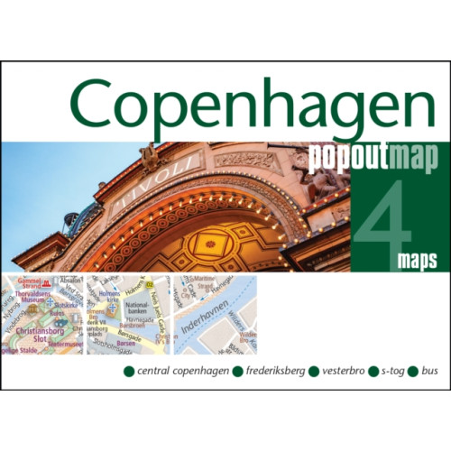 Heartwood Publishing Copenhagen PopOut Map - pocket size, pop up map of Copenhagen city centre