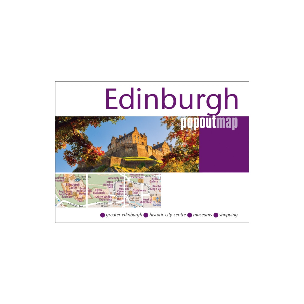 Produktbild för Edinburgh PopOut Map - pocket size, pop up map of Edinburgh city centre