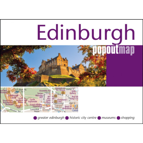 Heartwood Publishing Edinburgh PopOut Map - pocket size, pop up map of Edinburgh city centre