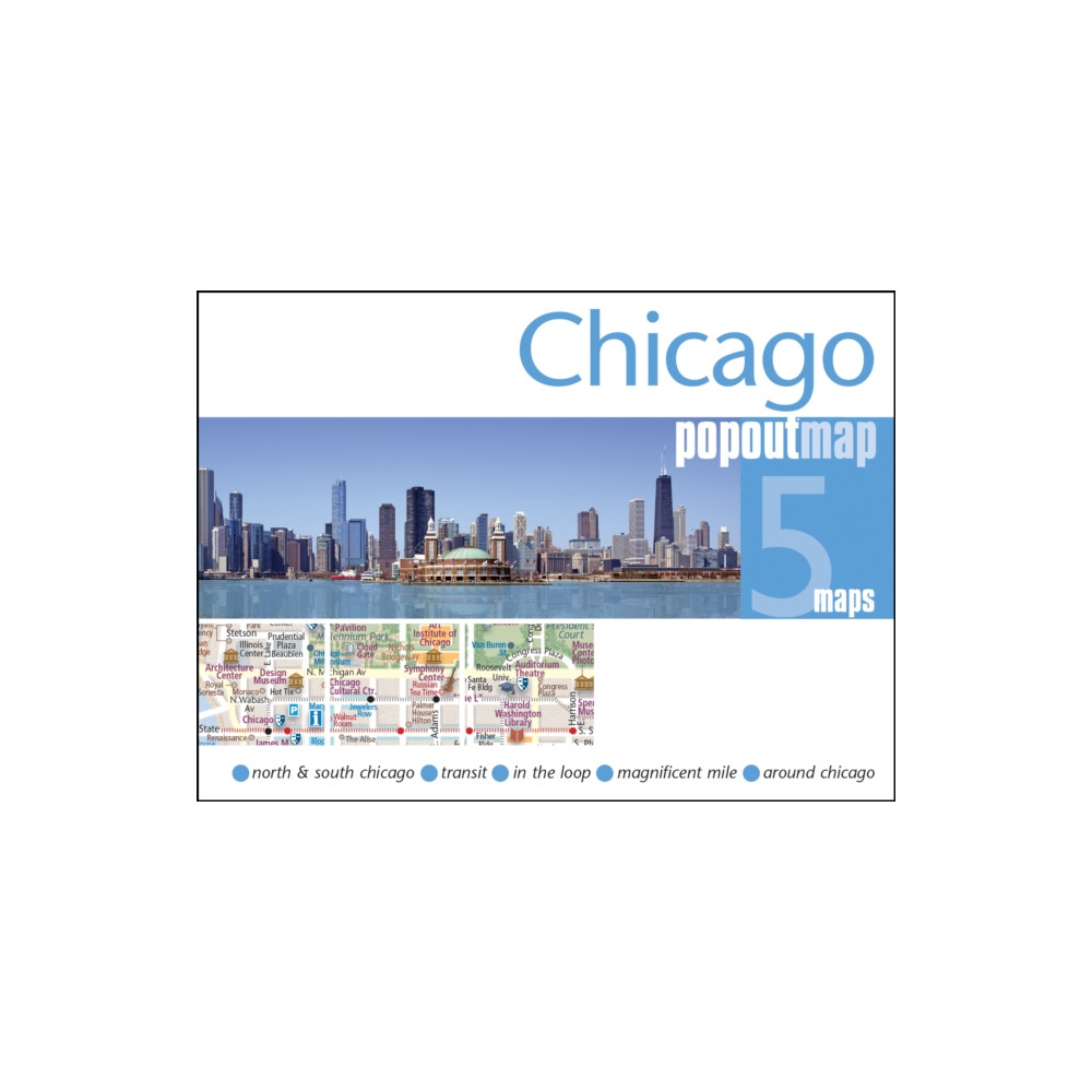 Produktbild för Chicago PopOut Map