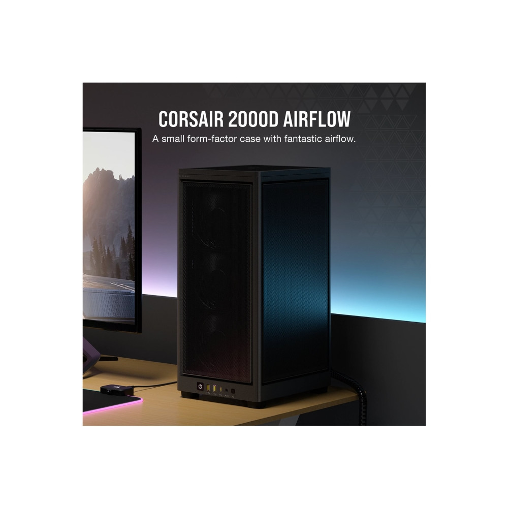 Produktbild för CORSAIR 2000D AIRFLOW - SFF-TORN - mini ITX