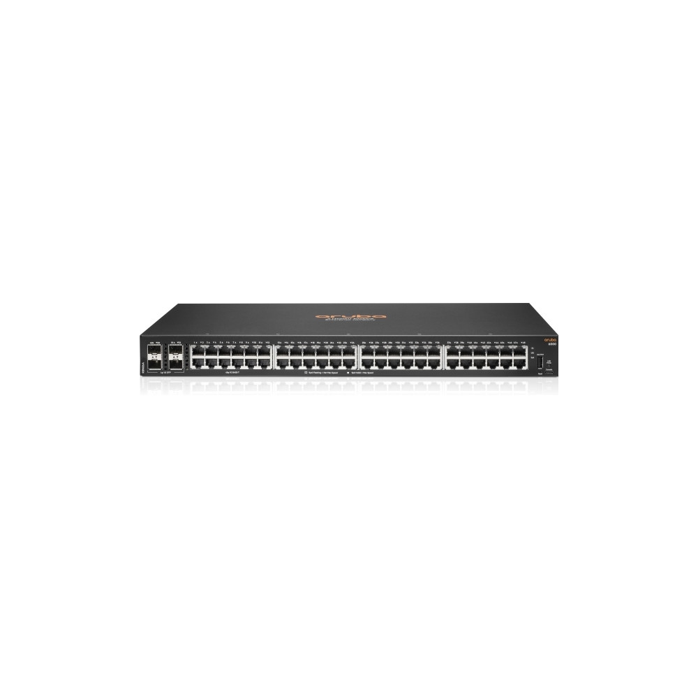 Produktbild för HPE Aruba 6000 48G 4SFP Switch - switch - 48 portar - Administrerad - rackmonterbar