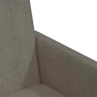 Produktbild för Matstolar med hjul 2 pcs Ljusgrå 57 x 66 x 94 cm Mockatyg
