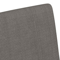 Produktbild för Matstolar med hjul 2 pcs Ljusgrå 57 x 66 x 94 cm Mockatyg