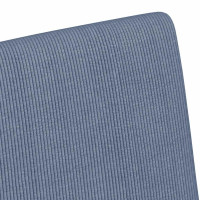 Produktbild för Matstolar med hjul med hjul 2 pcs Blå 57 x 66 x 94 cm Mockatyg
