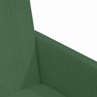 Produktbild för Matstolar med hjul 2 pcs Grågrön 57 x 66 x 94 cm Mockatyg
