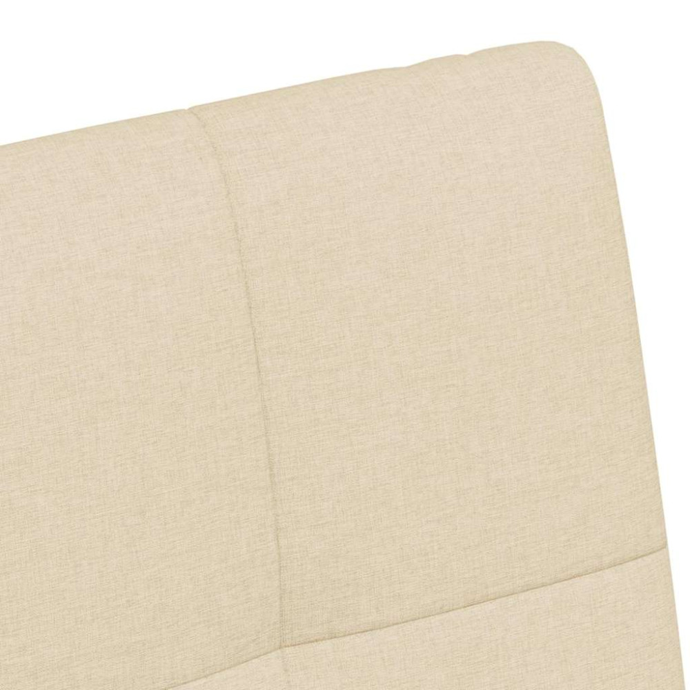 Produktbild för Matstolar med hjul med hjul 2 pcs Kräm 58 x 65 x 94 cm tyg