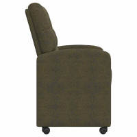 Produktbild för Matstolar med hjul med hjul 2 pcs Armégrön 58 x 67 x 97 cm