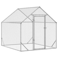 Produktbild för Hönshus Silver 200 x 170 x 177 cm Galvaniserat Stål