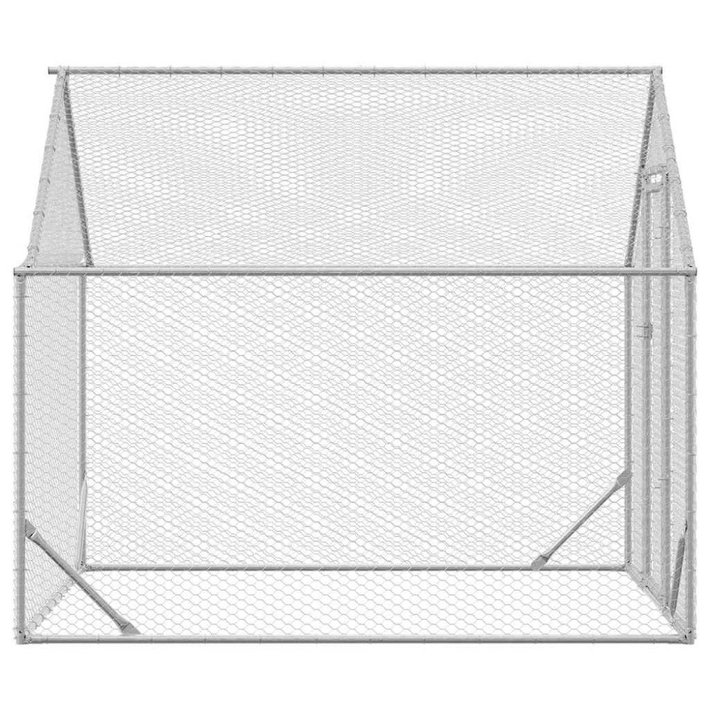 Produktbild för Hönshus Silver 200 x 170 x 177 cm Galvaniserat Stål