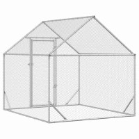 Produktbild för Hönshus Silver 200 x 170 x 177 cm Galvaniserat Stål
