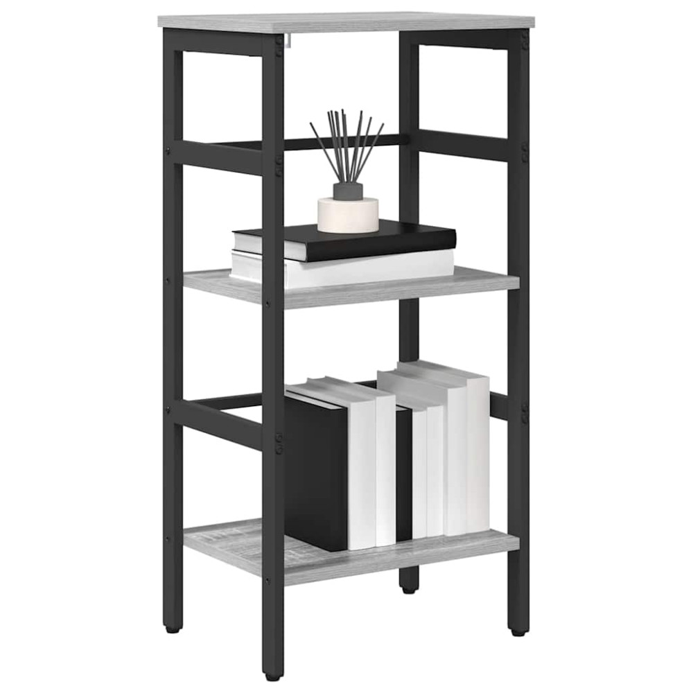 Produktbild för Hyllsystem Grå Sonoma 40 x 29,5 x 81 cm Konstruerat trä