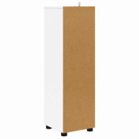 Produktbild för Badrumsskåp med låda Vit 30,5 x 30 x 101 cm Konstruerat trä