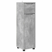 Produktbild för Badrumsskåp Betonggrå 30,5 x 30 x 101 cm Konstruerat trä