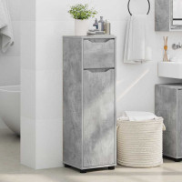Produktbild för Badrumsskåp Betonggrå 30,5 x 30 x 101 cm Konstruerat trä