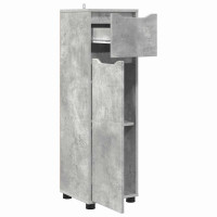 Produktbild för Badrumsskåp Betonggrå 30,5 x 30 x 101 cm Konstruerat trä