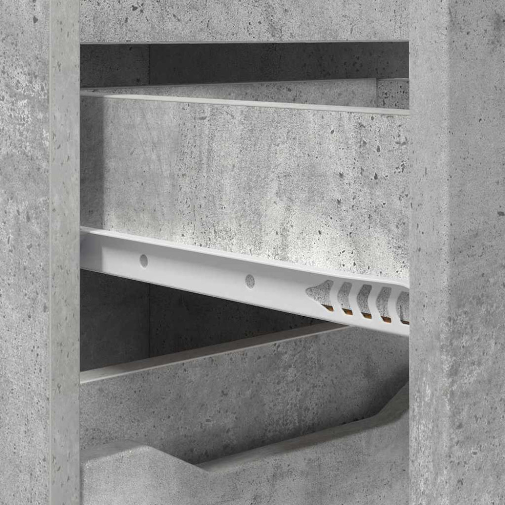 Produktbild för Badrumsskåp Betonggrå 30,5 x 30 x 101 cm Konstruerat trä