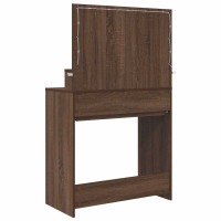 Produktbild för Sängrum Smyckesbord Brun Ek 80 x 39,6 x 135 cm Konstruerat trä