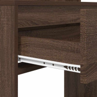 Produktbild för Sängrum Smyckesbord Brun Ek 80 x 39,6 x 135 cm Konstruerat trä
