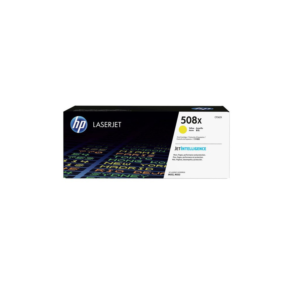 Produktbild för Toner HP CF362X 508X 9,5K gul