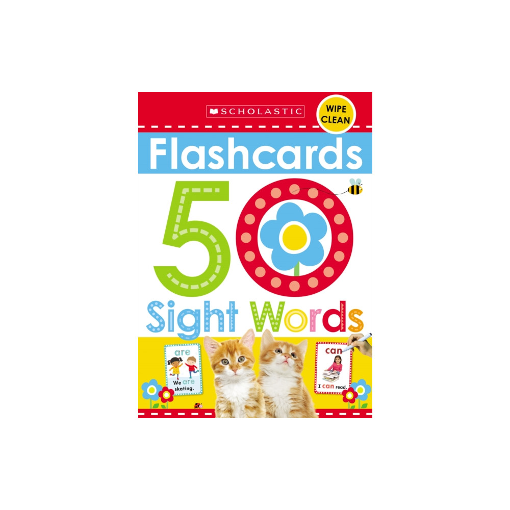 Produktbild för 50 Sight Words Flashcards: Scholastic Early Learners (Flashcards) (häftad, eng)