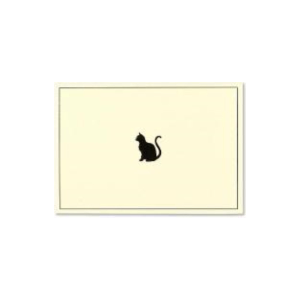 Produktbild för NOTE CARD BLACK CAT (häftad, eng)