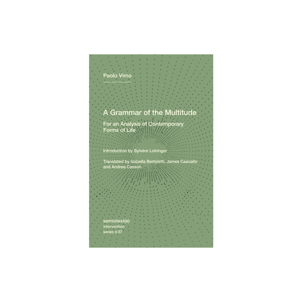 Produktbild för A Grammar of the Multitude (häftad, eng)