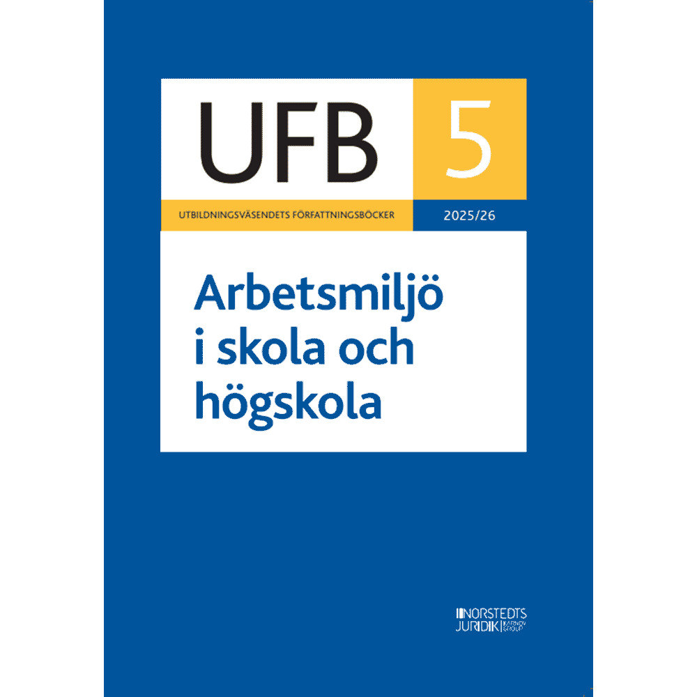 Produktbild för UFB 5 Arbetsmiljö i skola och högskola 2025/26 (häftad)