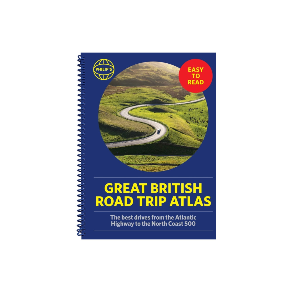 Produktbild för Philip's Great British Road Trip Atlas (bok, spiral, eng)