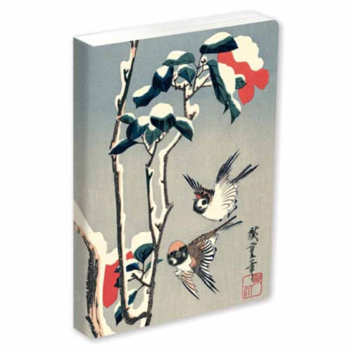 Tuttle Publishing Journal Sparrows and Camellia in Snow by Hiroshige, Lined PB (häftad, eng)