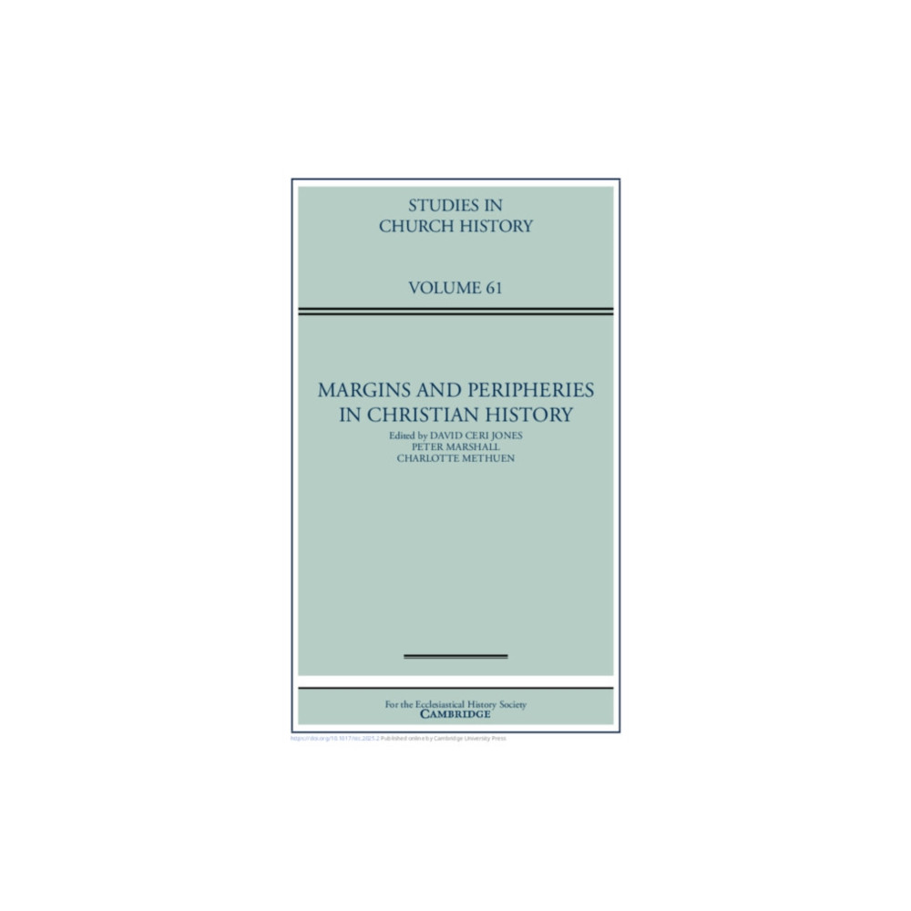Produktbild för Margins and Peripheries in Christian History: Volume 61 (inbunden, eng)