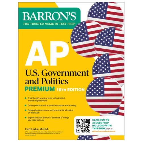 Kaplan Publishing AP U.S. Government and Politics Premium, Sixteenth Edition: Prep Book with 6 Practice Tests + Comprehensive Review + Online Practice (2026) (häftad, eng)