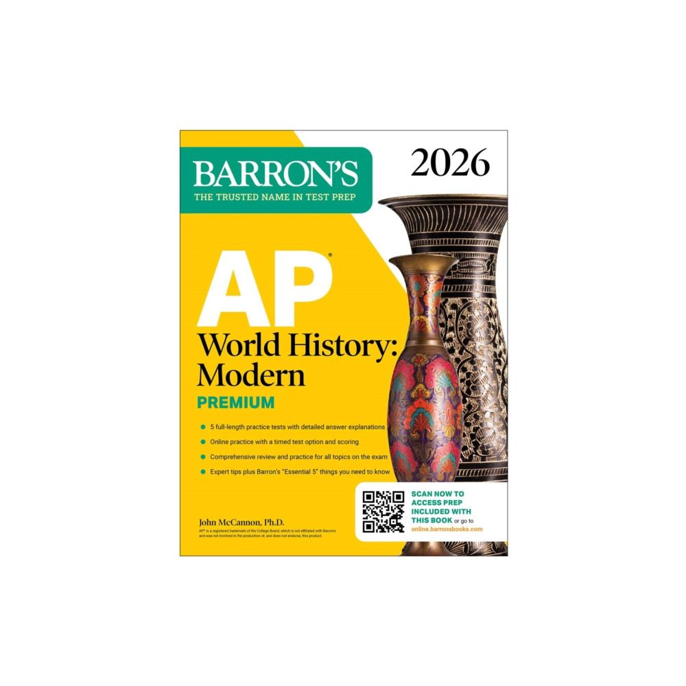Produktbild för AP World History: Modern Premium, 2026: Prep Book With 5 Practice Tests + Comprehensive Review + Online Practice (häftad, eng)
