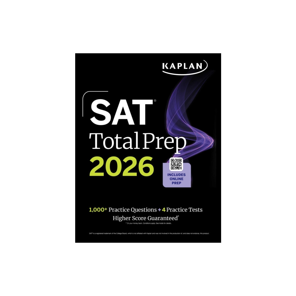 Produktbild för SAT Total Prep 2026: Includes 4 Full Length Practice Tests, 1,100+ Practice Questions + 1 Year Access to Online Quizzes and Video Lessons and Tutorials (häftad, eng)