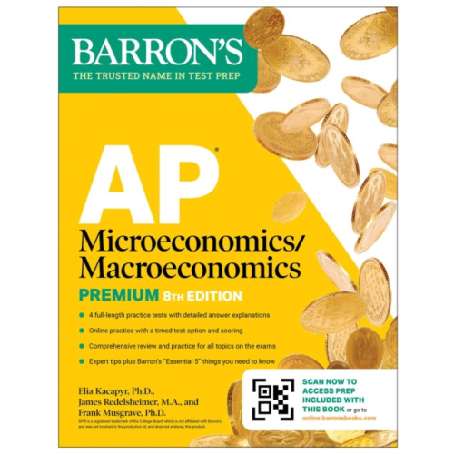Kaplan Publishing AP Microeconomics/Macroeconomics Premium, Eighth Edition: Prep Book with 4 Practice Tests + Comprehensive Review + Online Practice (2026) (häftad, eng)