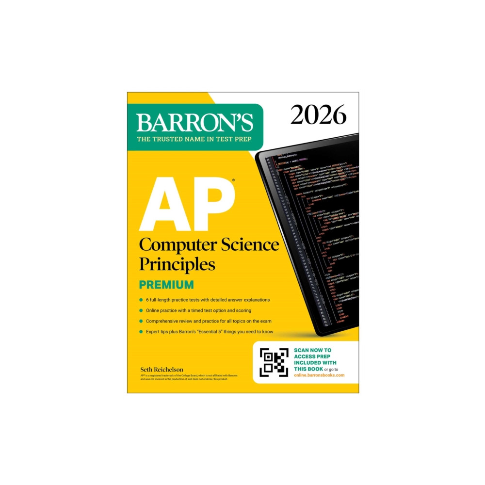 Produktbild för AP Computer Science Principles Premium, 2026: Prep Book with 6 Practice Tests + Comprehensive Review + Online Practice (häftad, eng)