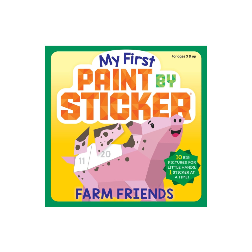 Produktbild för My First Paint by Sticker: Farm Friends (häftad, eng)