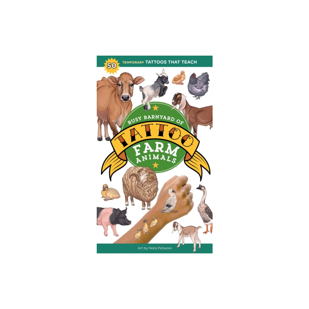 Produktbild för Busy Barnyard of Tattoo Farm Animals (häftad, eng)