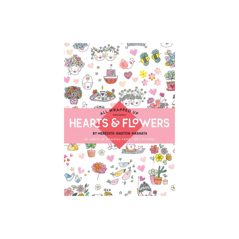 Produktbild för All Wrapped Up: Hearts & Flowers (häftad, eng)